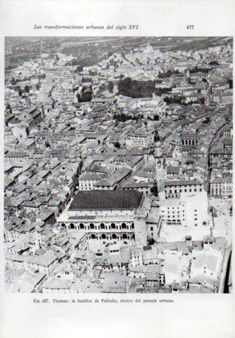 LAMINA V41411: Basilica de Palladio en Vicenza vista aerea