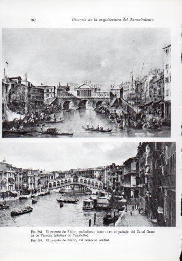 LAMINA V41422: El puente de Rialto por Canaletto y el puente actual