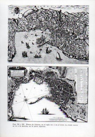 LAMINA V41368: Planos de Genova siglos XVI y XVIII