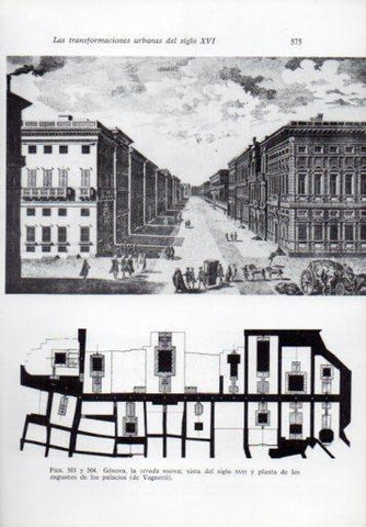 LAMINA V41369: Genova la strada nuova vista del siglo XVII