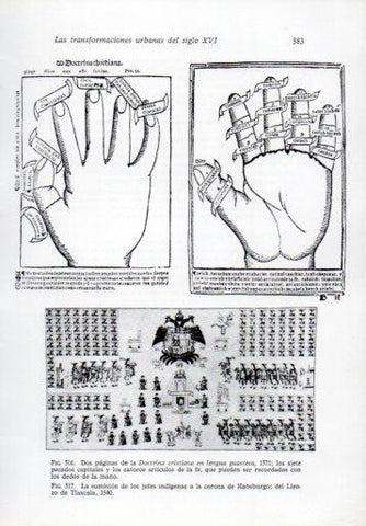 LAMINA V41373: Doctrina cristiana en lengua guasteca 2 paginas y Lienzo de Tlaxcala