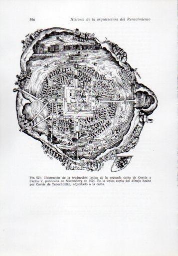 LAMINA V41375: Tenochtitlan dibujo por Cortes 
