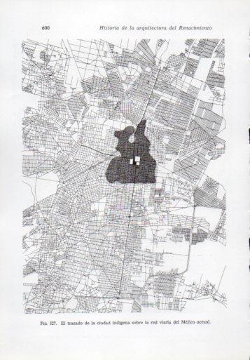 LAMINA V41377: Trazado de Tenochtitlan sobre la red viaria del Mejico actual