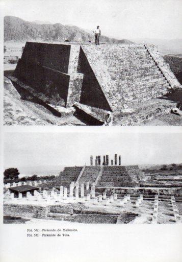 LAMINA V41380: Piramides de Malinalco y Tula
