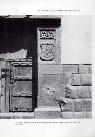 LAMINA V41382: Mamposteria inca y española en Cuzco