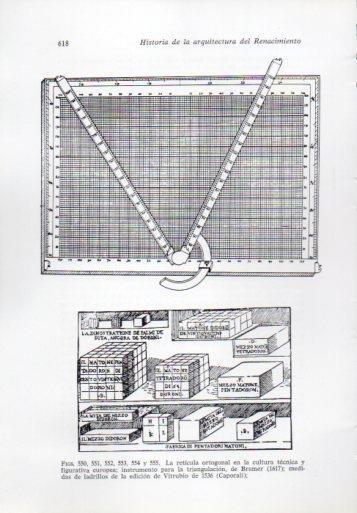 LAMINA V41386: Instrumento para triangulacion de Bramer 1617 y medidas de ladrillos de Vitrubio 1536