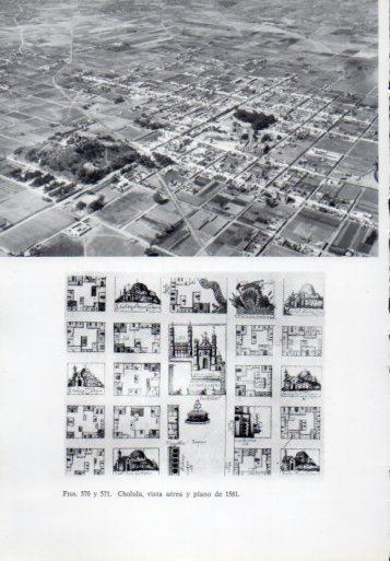 LAMINA V41392: Cholula vista aerea y plano de 1581