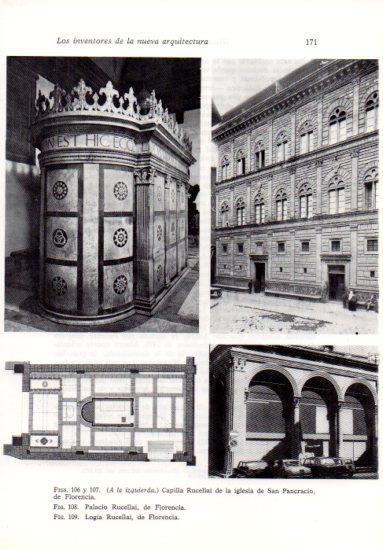 LAMINA V41208: Iglesia de San Pancracio y Logia Rucellai, Florencia