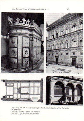 LAMINA V41208: Iglesia de San Pancracio y Logia Rucellai, Florencia