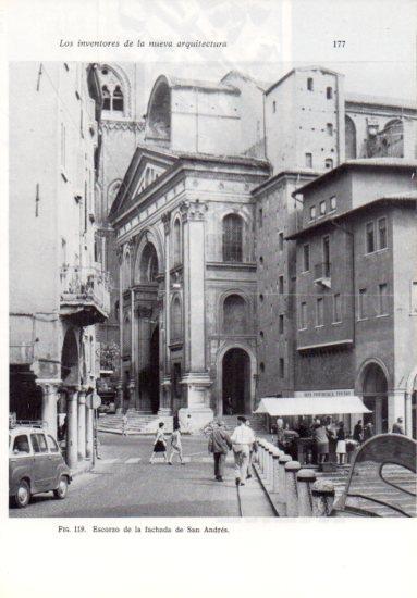 LAMINA V41211: Escorzo de la fachada de San Andres, Mantua