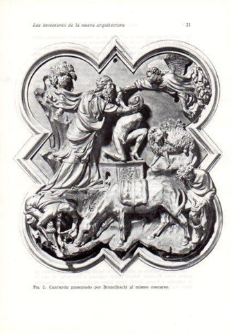 LAMINA V41161: Cuarteron por Brunelleschi, Museo Nacional de Florencia