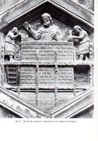 LAMINA V41164: El arte de construir, campanario Catedral de Florencia