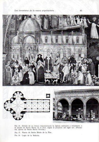LAMINA V41167: Fresco representando la Iglesia militante en Santa Maria de la Flor, Florencia