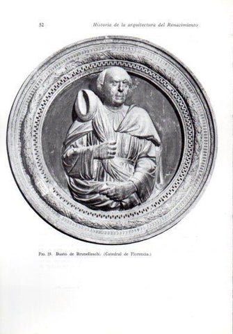LAMINA V41169: Busto de Brunelleschi, Catedral de Florencia