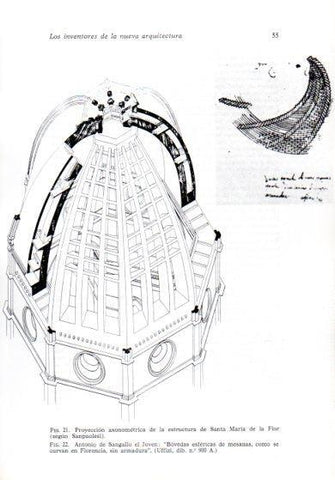 LAMINA V41171: Estructura de Santa Maria de la Flor en Florencia por Sanpaolesi