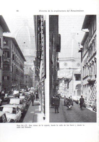 LAMINA V41174: Calles Servi y Oriuolo en Florencia