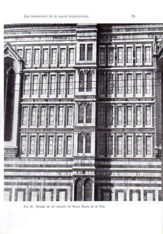 LAMINA V41179: Detalle lateral de Santa Maria de la Flor Florencia