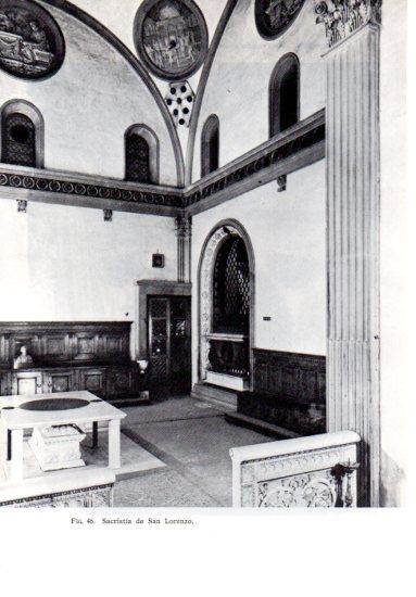 LAMINA V41184: Sacristia de San Lorenzo en Florencia detalle