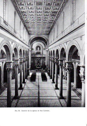 LAMINA V41185: Interior iglesia de San Lorenzo en Florencia