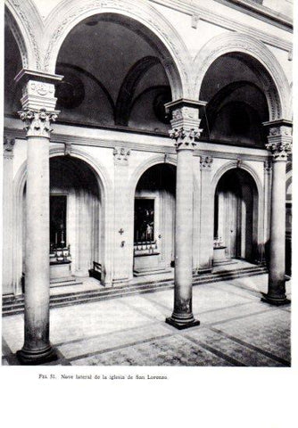 LAMINA V41186: Nave lateral iglesia de San Lorenzo Florencia