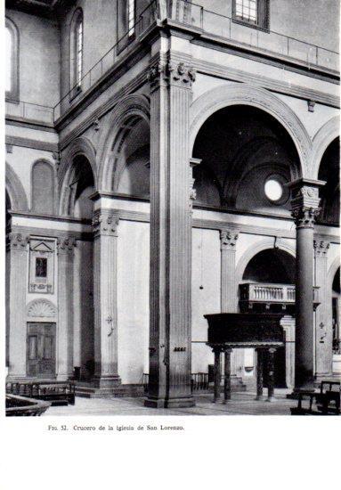 LAMINA V41187: Crucero de la iglesia de San Lorenzo, Florencia