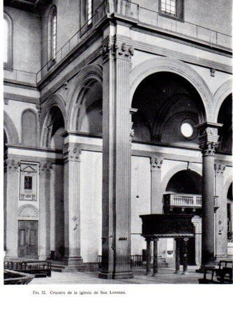 LAMINA V41187: Crucero de la iglesia de San Lorenzo, Florencia