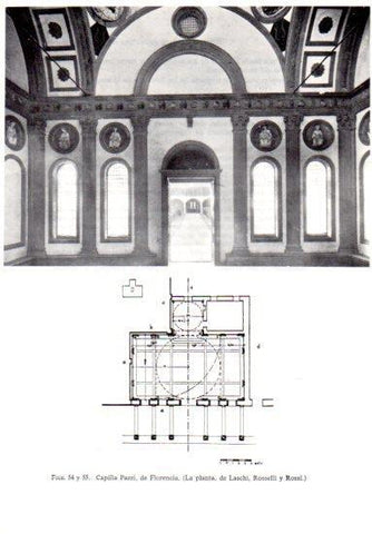 LAMINA V41188: Capilla Pazzi en Florencia