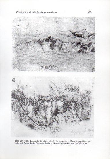 LAMINA V41273: Dibujo del valle del Arno por da Vinci