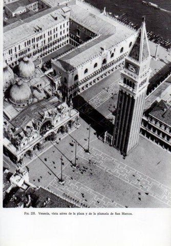 LAMINA V41263: Plaza de San Marcos vista aerea, Venecia