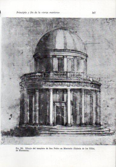 LAMINA V41287: Dibujo del templete de San Pedro en Montorio