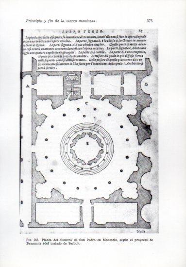 LAMINA V41288: Planta del claustro de San Pedro en Montorio por Bramante