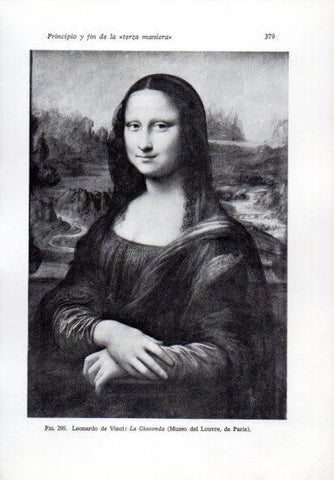 LAMINA V41290: La Gioconda por da Vinci