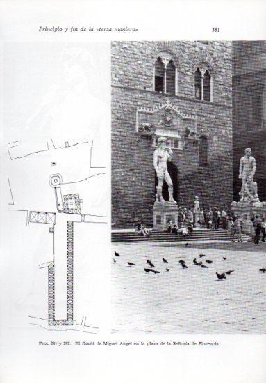 LAMINA V41291: El David por Miguel Angel, plaza de la Señoria