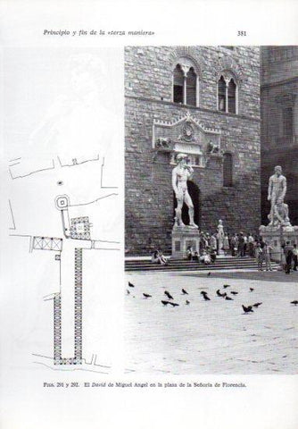 LAMINA V41291: El David por Miguel Angel, plaza de la Señoria