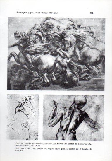LAMINA V41293: Batalla de Anghiari copiada por Rubens del carton de Leonardo