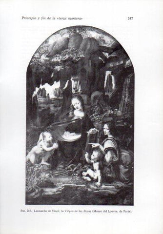 LAMINA V41279: La Virgen de las Rocas por da Vinci