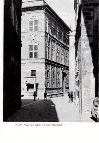 LAMINA V41230: Palacio Piccolomini vista angular, Siena