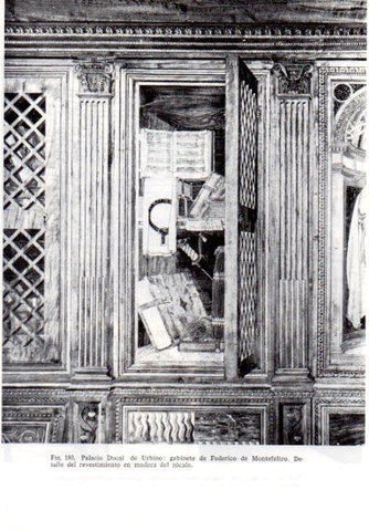 LAMINA V41239: Gabinete de Federico de Montefeltro en Palacio Ducal de Urbino
