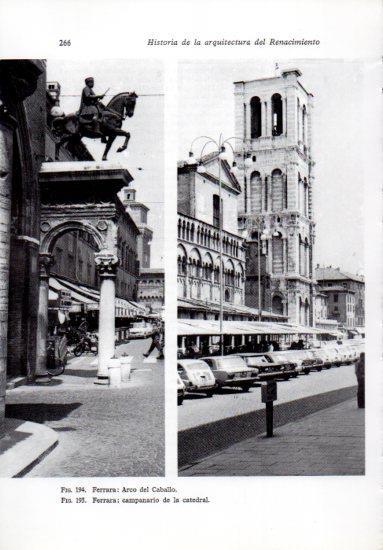 LAMINA V41244: Arco del Caballo y Catedral en Ferrara