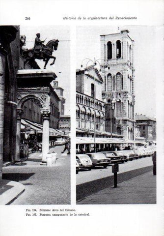 LAMINA V41244: Arco del Caballo y Catedral en Ferrara