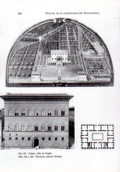 LAMINA V41259: Villa de Poggio en Caiano y palacio Strozzi Florencia