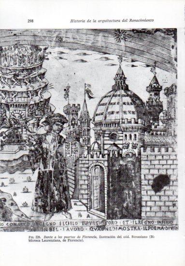 LAMINA V41258: Dante a las puertas de Florencia, codice Strozziano