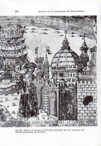 LAMINA V41258: Dante a las puertas de Florencia, codice Strozziano