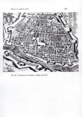 LAMINA V41249: Perspectiva de Ferrara finales del XVI