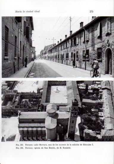 LAMINA V41248: Calle Mortara e iglesia San Benito en Ferrara