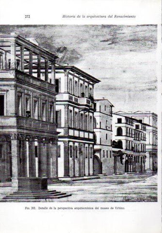 LAMINA V41247: Perspectiva arquitectonica del museo de Urbino