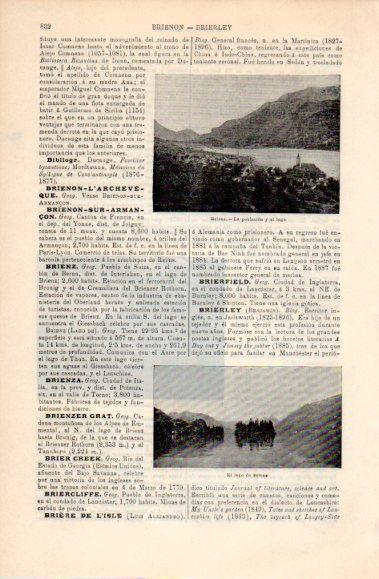 LAMINA V40754: Brienz lago y poblacion