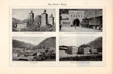 LAMINA V40761: Vistas de Brig, Brigue o Briegg