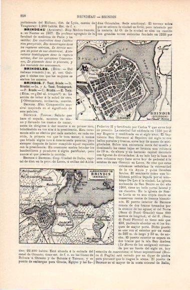LAMINA V40763: Plano de Brindisi