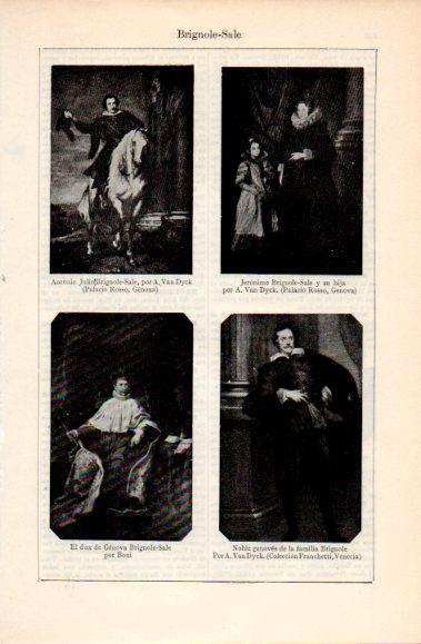 LAMINA V40764: Brignole Sale por Van Dyck y por Boni